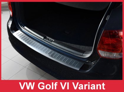 Nerezová ochranná lišta zadního nárazníku VW Golf VI Variant 09-13