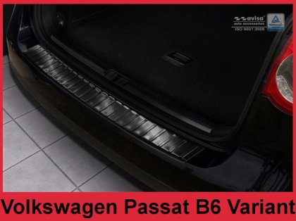 Nerezová ochranná lišta zadního nárazníku VW PASSAT B6 3C Variant 2005-2011, grafitová