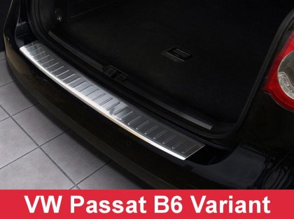 Nerezová ochranná lišta zadního nárazníku VW PASSAT B6 Variant 2005-2011