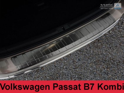 Nerezová ochranná lišta zadního nárazníku VW PASSAT B7 Variant grafitová 2010-2014