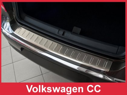 Nerezová ochranná lišta zadního nárazníku VW Passat CC 12-