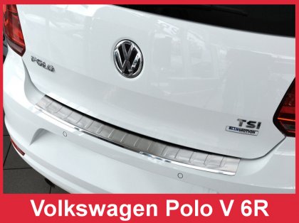 Nerezová ochranná lišta zadního nárazníku VW Polo V 6R 14-17