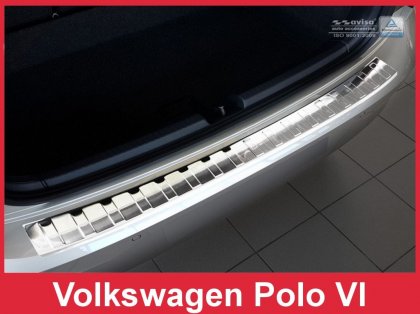 Nerezová ochranná lišta zadního nárazníku VW Polo VI 17-