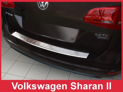 Nerezová ochranná lišta zadního nárazníku VW Sharan II 10-