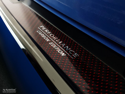 Ochranná lišta zadního nárazníku - PERFORMANCE CARBON EDITION - BMW  X1 F48  2015-2019  černá/červený karbon
