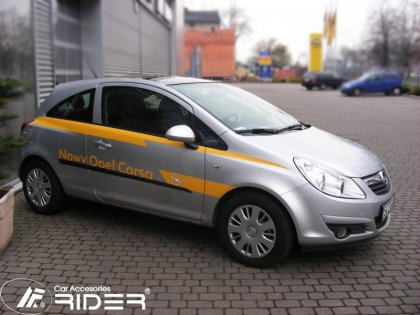 Ochranné lišty dveří - Opel Corsa D 3dv. 06- (van)