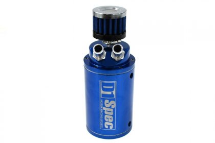 Oil catch tank D1Spec 15mm Blue + Filtr