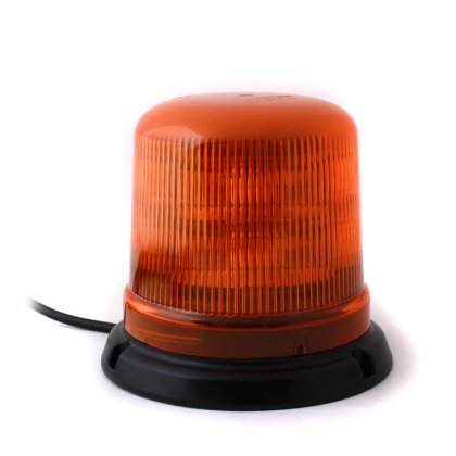 Oranžový maják s úchytem na magnet, 10LED, B14-MAG-A