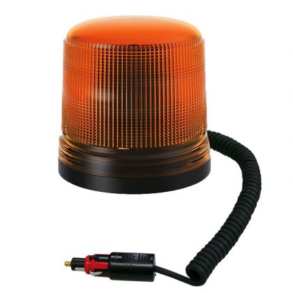 Oranžový maják s úchytem na magnet,15 LED  B18-MAG-A