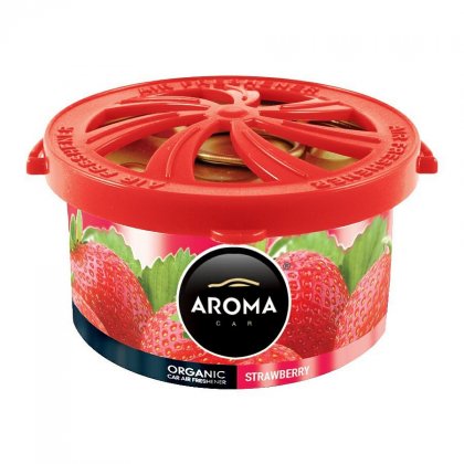 Osvěžovač AROMA CAR ORGANIC 40g STRAWBERRY