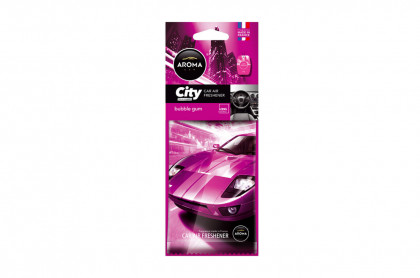 Osvěžovače vzduchu AROMA CAR CITY CARD BUBBLE GUM