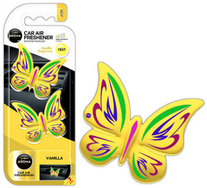 Osvěžovače vzduchu AROMA FANCY SHAPES BUTTERFLY Vanilla