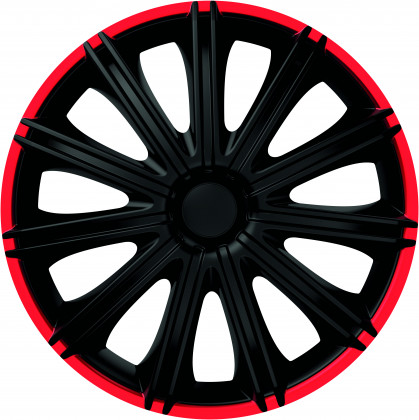 Ozdobné kryty kol, poklice 13" 4racing NERO R 4ks