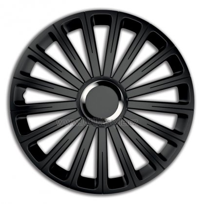 Ozdobné kryty kol, poklice 15&quot; 4racing RADICAL PRO BLACK 4ks