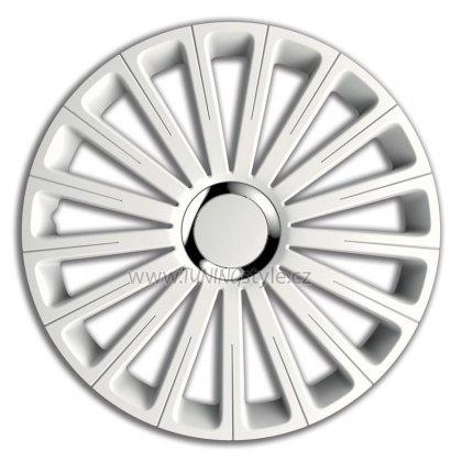 Ozdobné kryty kol, poklice 16&quot; 4racing RADICAL PRO WHITE 4ks