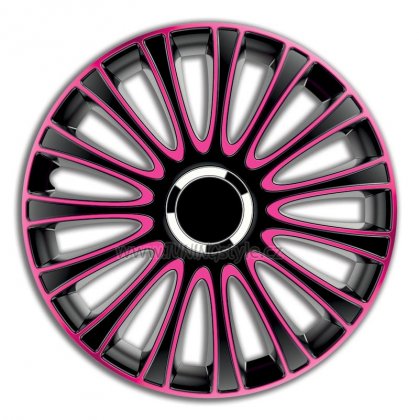 Ozdobné kryty kol, poklice 17&quot; ARGO LE MANS PRO PINK/BLACK 4ks