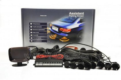 Parkovací asistent Vertex 8 senzorů černé grafický LED displej XD-368