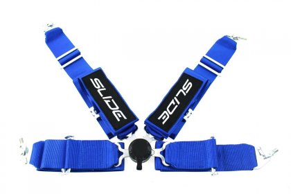 Pasy sportowe SLIDE Qucik 4p 3" Blue