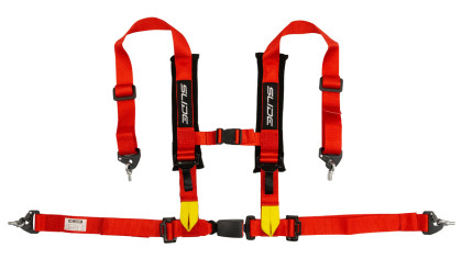 Pasy sportowe Slide V2 Czerwone 4P 2" E4