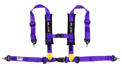 Pasy sportowe Slide V2 Fioletowe 4P 2" E4