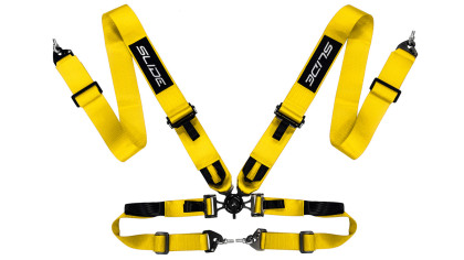 Pasy sportowe Slide V2 Quick Żółte 4P 3"