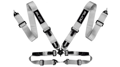 Pasy sportowe Slide V2 Quick Srebrne 4P 3"
