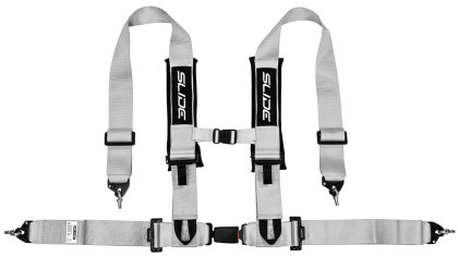 Pasy sportowe Slide V2 Srebrne 4P 3" E4