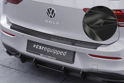 Plastová ochranná lišta zadního nárazníku CSR pro VW Golf 8 (Typ CD) - černý lesklý