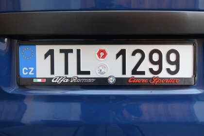 Podložka pod SPZ 3D Alfa Romeo Cuore Sportivo