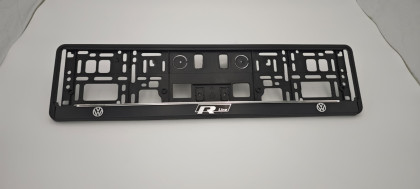 Podložka pod SPZ 3D - VW R-line - chrom line