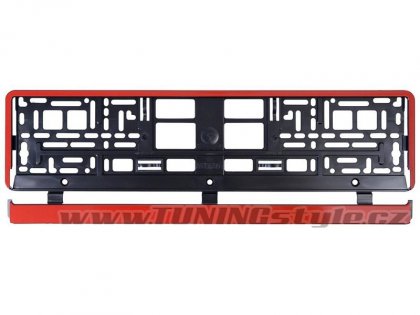 Podložka pod SPZ RED STRIP