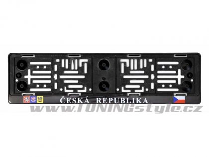 Podložka pod SPZ s nápisem ČR a erby
