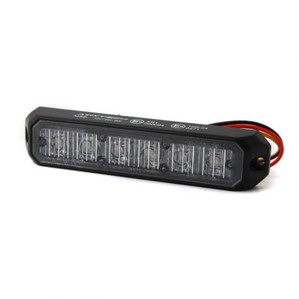 Poziční výstražné světlo, 6 LED, 12-24V, R65, oranžové MS6-A