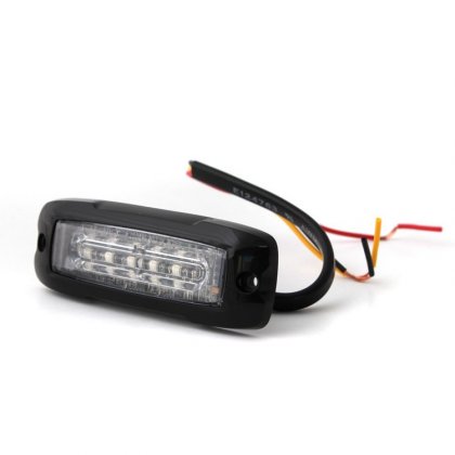 Poziční výstražné světlo, 6 LED, 12-24V, R65, oranžové, XT6-A