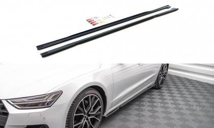 Prahové lišty Audi A7 C8 carbon look