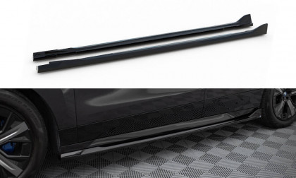 Prahové lišty BMW iX M-Pack i20 černý lesklý plast