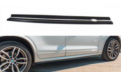 Prahové lišty BMW X3 F25 M-Pack Facelift 2014- 2017 carbon look