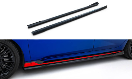 Prahové lišty Hyundai Elantra N Mk7 černý lesklý plast