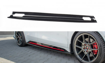 Prahové lišty Kia ProCeed GT Mk3 2018- černý lesklý plast