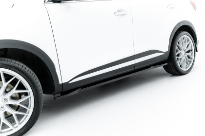 Prahové lišty MG HS Mk1 Facelift černý lesklý plast