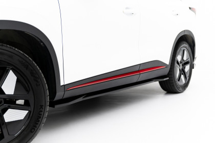 Prahové lišty Omoda 5 Mk1 černý lesklý plast