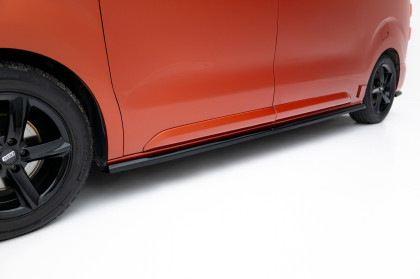 Prahové lišty Peugeot Expert l2 /l3 Mk3 černý lesklý plast