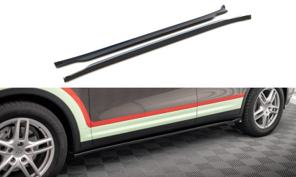 Prahové lišty Porsche Cayenne Mk2 carbon look