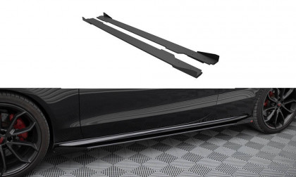 Prahové lišty Street pro + flaps Audi A5 / A5 S-Line / S5 Coupe / Cabrio 8T / 8T Facelift černé