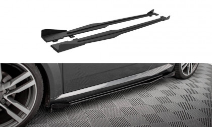 Prahové lišty Street pro + flaps Audi TT S / S-Line 8S černé