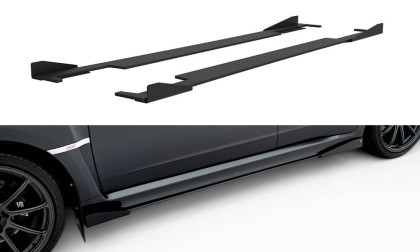 Prahové lišty Street pro + flaps Subaru Impreza WRX STI Mk3 Facelift černé