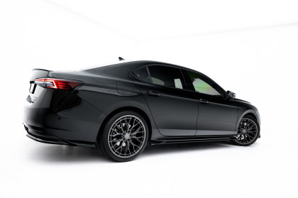 Prahové lišty V.1 Škoda Superb Sportline Mk4 černý lesklý plast