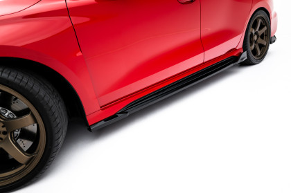 Prahové lišty V.2 Audi RS3 Sedan 8Y / 8Y Facelift černý lesklý plast