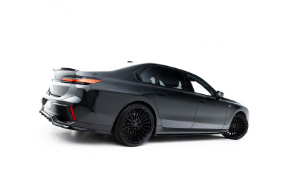 Prahové lišty V.2 BMW 740d xDrive M-pack / 740i xDrive M-Pack G70 černý lesklý plast