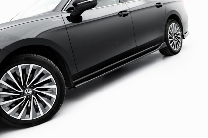 Prahové lišty V.2 Škoda Superb Mk4 černý lesklý plast